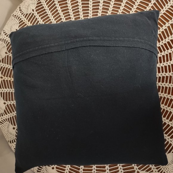 Rag Frog Revival  Throw pillow cover Up-cycled from a T-shirt size 14"x14" - Picture 3 of 3